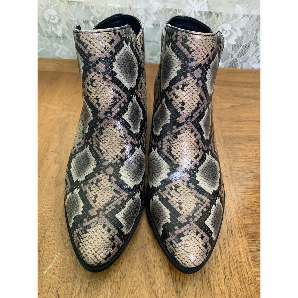 Circus By Sam Edelman Ankle Boots Snake Print Highland Women’s Sz.6